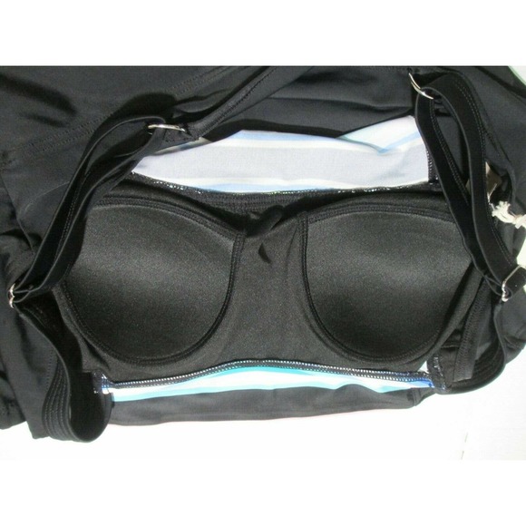 NWT $92 St Johns Bay Secretly Slender 2 Pc Swim Suit Skirted Size 8 - Picture 6 of 11